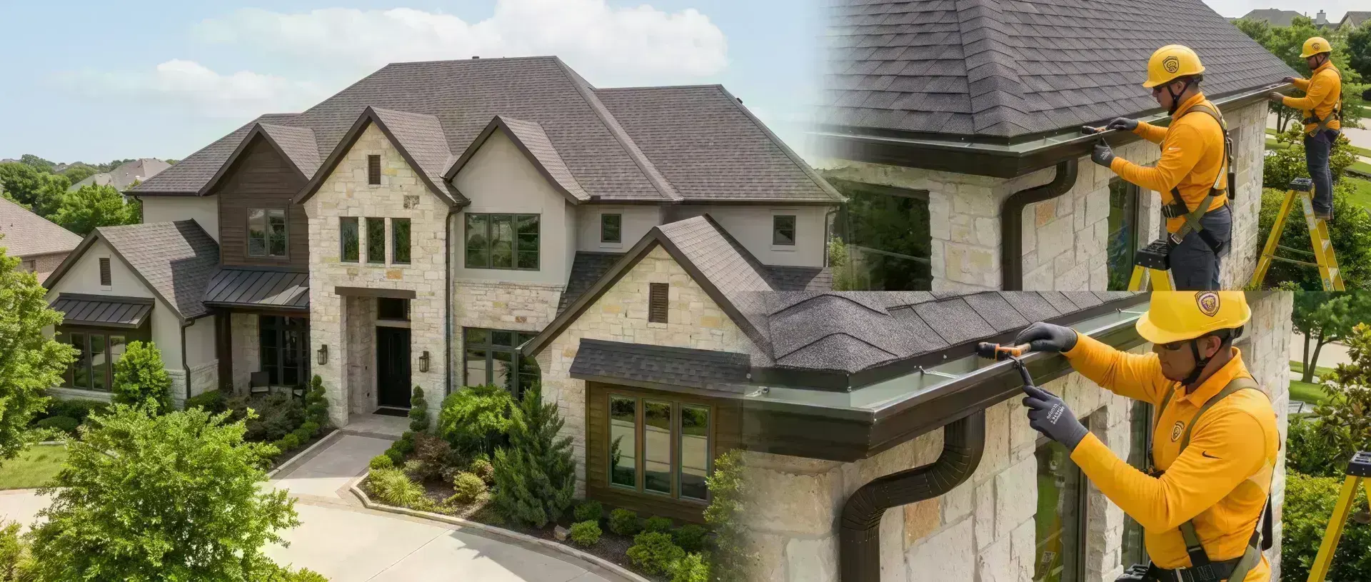 RoofDog gutter installation in Southlake, Texas